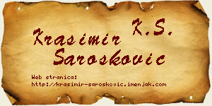 Krasimir Šarošković vizit kartica